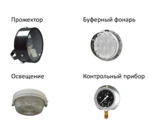 неисправность прожектора, буферного фонаря, освещения, контрольного или измерительного прибора